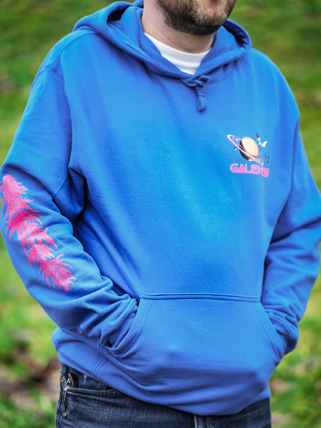 Sword and the Stoned Black Light Hooded Warm-Shirt